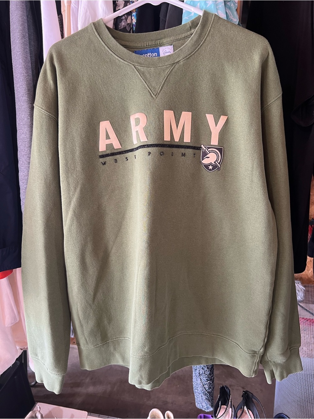 ARMY Olive Green Crewneck Sweatshirt